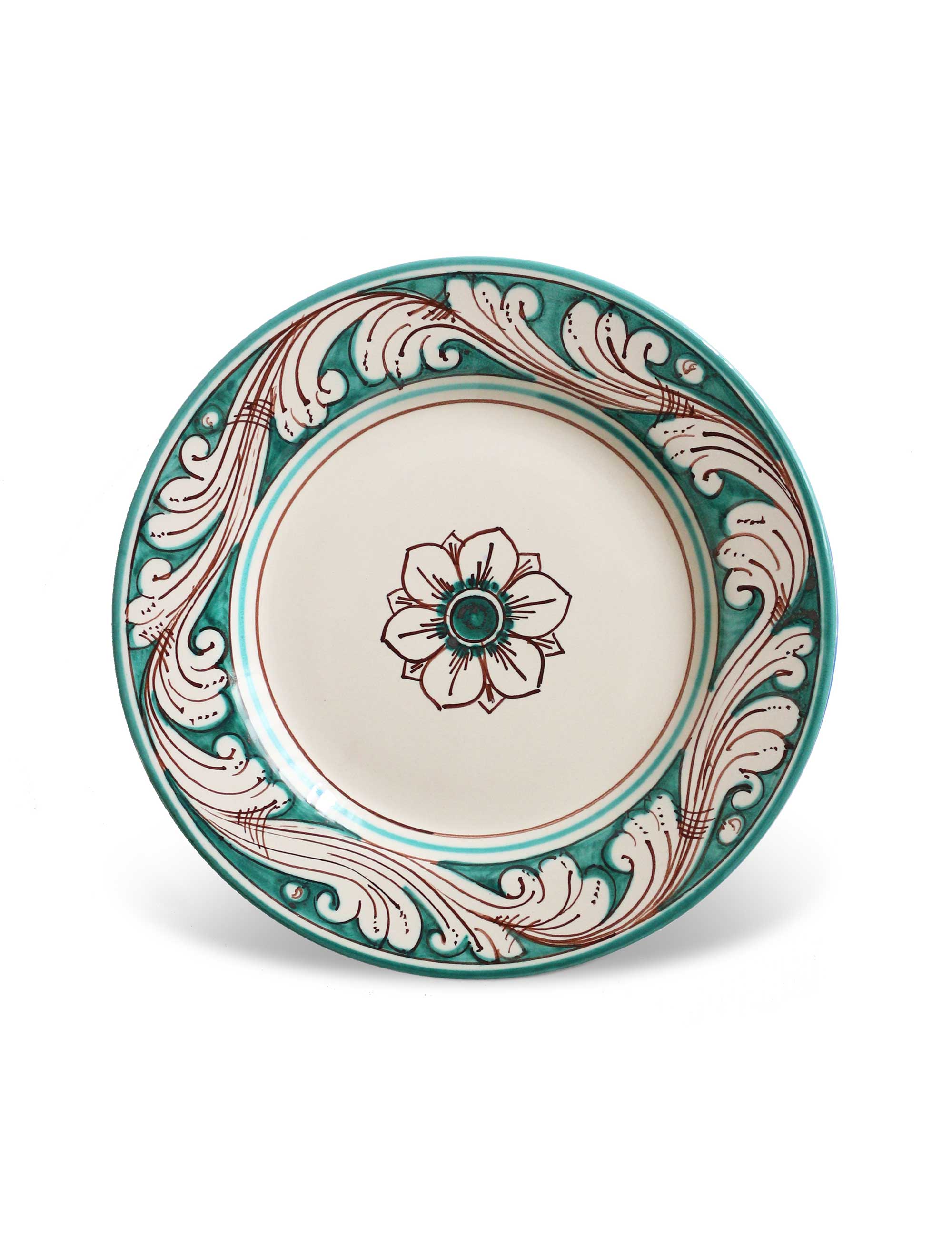 Piatti in vimini color verde acqua di Este Ceramiche, set di 6 in vendita  su Pamono